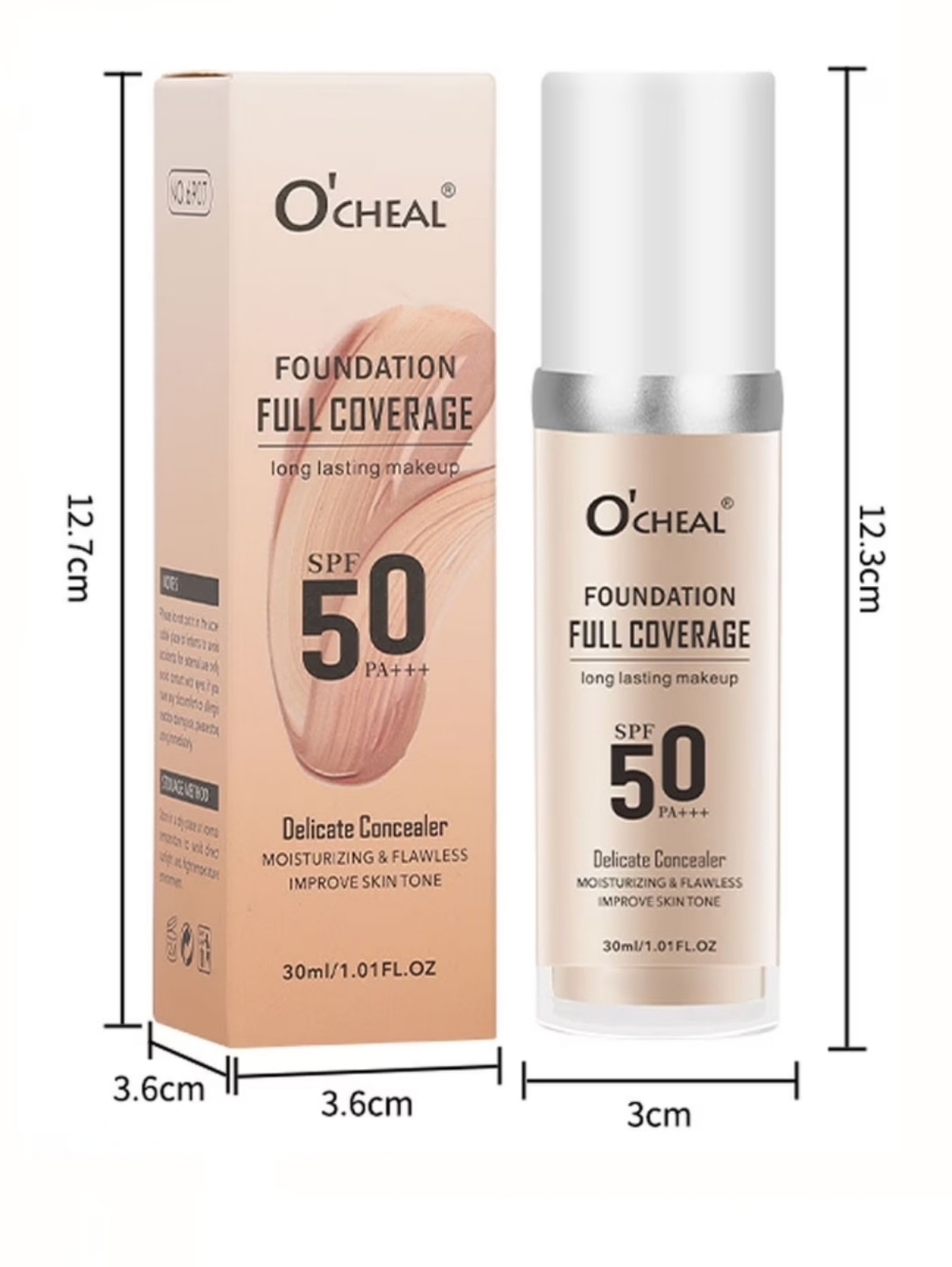 O'ceal Color Changing Foundation SPF50